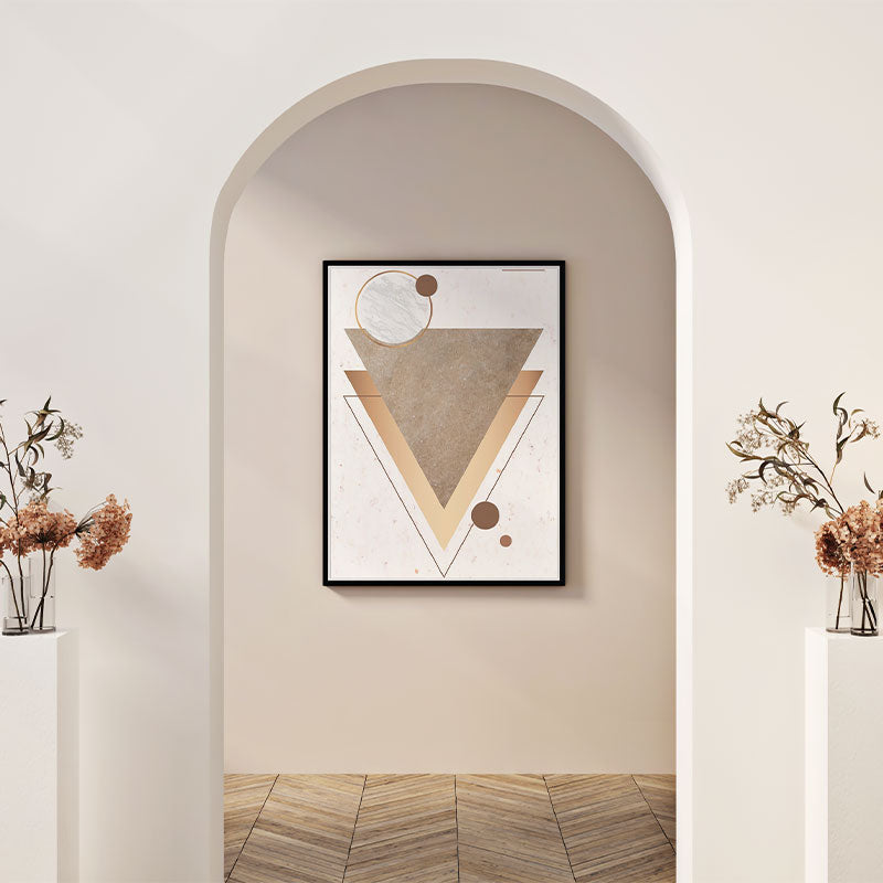 Quadro Decorativo Geométrico Triângulos Invertidos