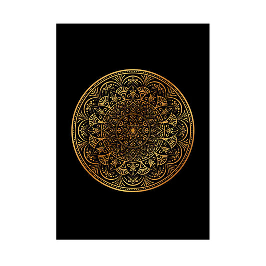 Quadro Decorativo Mandala Dourada