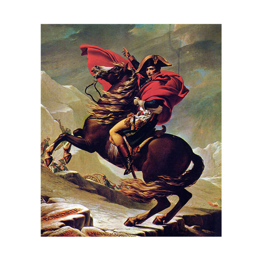Quadro Decorativo Napoleão Cruzando os Alpes Jacques-Louis David