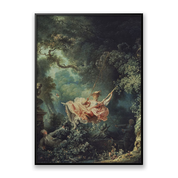 Quadro Decorativo O Balanço Moldura Filete Preta