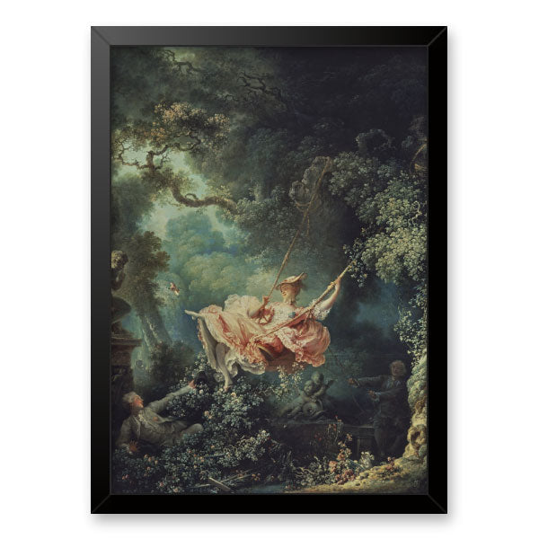 Quadro Decorativo O Balanço Moldura Tradicional Preta