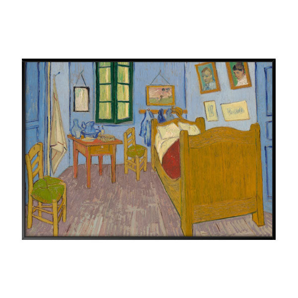 Quadro Decorativo O Quarto De Van Gogh Em Arles Moldura Filete Preta