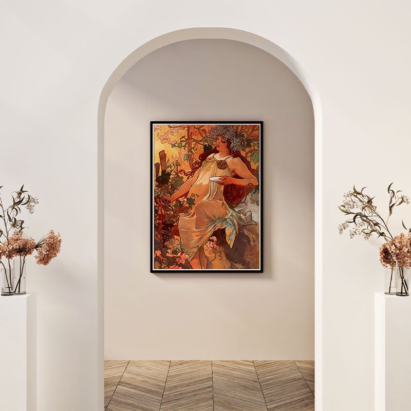Quadro Decorativo Outono Pendurado em Corredor