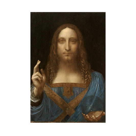Quadro Decorativo Salvator Mundi Leonardo Da Vinci