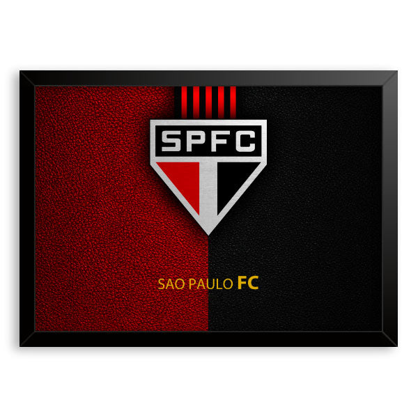 Quadro Decorativo São Paulo Futebol Clube Moldura Tradicional Preta