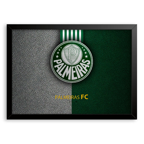 Quadro Decorativo Sociedade Esportiva Palmeiras Moldura Tradicional Preta