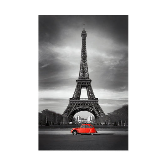 Quadro Decorativo Torre Eiffel Preto e Branco