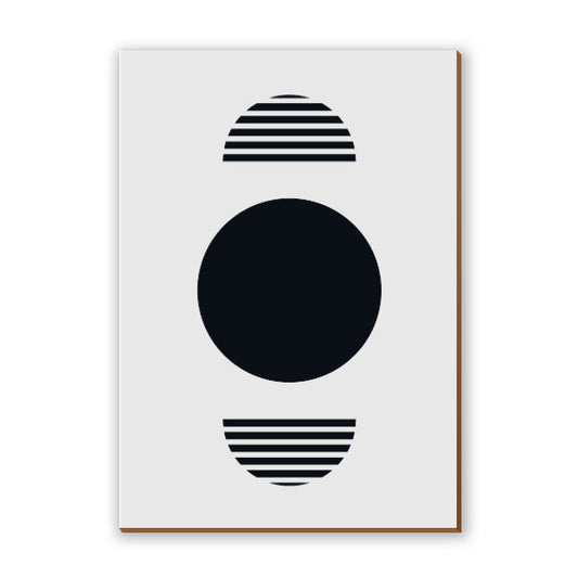Quadro Minimalista Branco e Preto