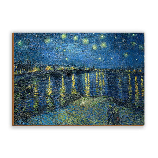 Quadro Noite Estrelada Sobre o Ródano Van Gogh.